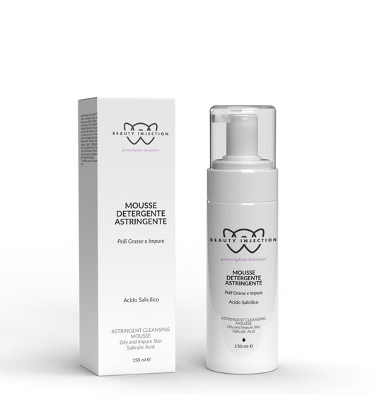 MOUSSE Detergente Astringente — Pelli Grasse e Impure · PURE & MATTE