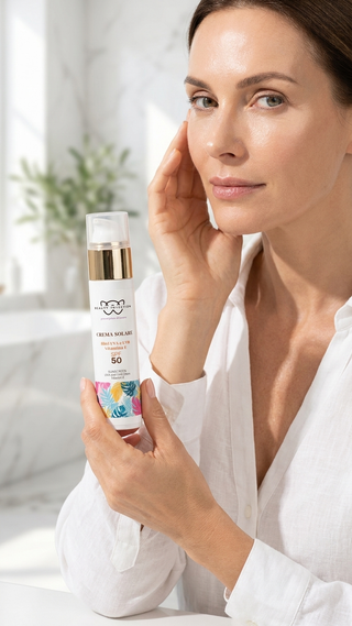 Crema solare SPF 50 - Protezione UVA/UVB con vitamina E a rapido assorbimento
