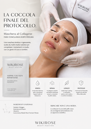 Repair Box™ Immediate Post-Treatment – Kit Professionale con 2 Maschere Dermoriparatrici al Collagene Marino per l’applicazione immediata post-peeling