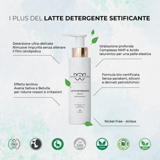 LATTE DETERGENTE setificante Acido Ialuronico