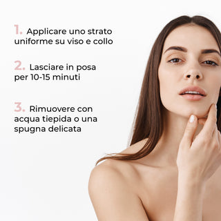 Maschera viso Effetto Lift - Con acido ialuronico e Q10
