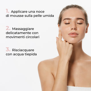 MOUSSE DETERGENTE VISO delicata Mela e Te Verde