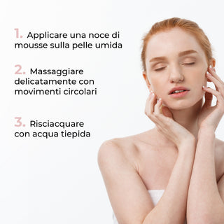 MOUSSE DETERGENTE ASTRINGENTE pelli grasse e impure