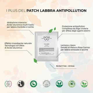 Patch labbra rimpolpante e antipollution monouso