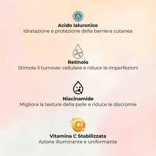 Siero viso illuminante - Con Vitamina C e retinolo